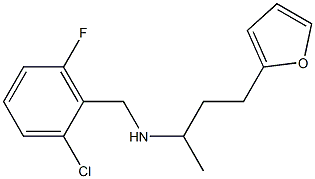 [(2-chloro-6-fluorophenyl)methyl][4-(furan-2-yl)butan-2-yl]amine Struktur