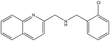 [(2-chlorophenyl)methyl](quinolin-2-ylmethyl)amine Struktur