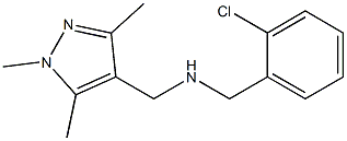 [(2-chlorophenyl)methyl][(1,3,5-trimethyl-1H-pyrazol-4-yl)methyl]amine Struktur