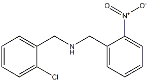 [(2-chlorophenyl)methyl][(2-nitrophenyl)methyl]amine Struktur