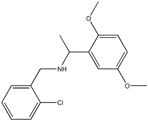 [(2-chlorophenyl)methyl][1-(2,5-dimethoxyphenyl)ethyl]amine Struktur