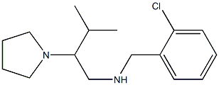 [(2-chlorophenyl)methyl][3-methyl-2-(pyrrolidin-1-yl)butyl]amine Struktur