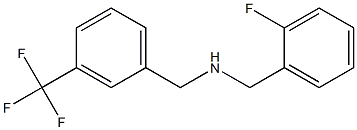 [(2-fluorophenyl)methyl]({[3-(trifluoromethyl)phenyl]methyl})amine Struktur