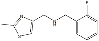 [(2-fluorophenyl)methyl][(2-methyl-1,3-thiazol-4-yl)methyl]amine Struktur