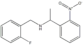 [(2-fluorophenyl)methyl][1-(2-nitrophenyl)ethyl]amine Struktur