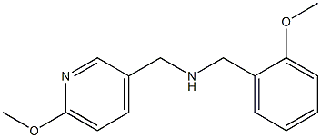 [(2-methoxyphenyl)methyl][(6-methoxypyridin-3-yl)methyl]amine Struktur