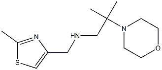 [(2-methyl-1,3-thiazol-4-yl)methyl][2-methyl-2-(morpholin-4-yl)propyl]amine Struktur