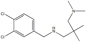 [(3,4-dichlorophenyl)methyl]({2-[(dimethylamino)methyl]-2-methylpropyl})amine Struktur