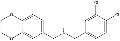 [(3,4-dichlorophenyl)methyl](2,3-dihydro-1,4-benzodioxin-6-ylmethyl)amine Struktur