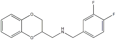 [(3,4-difluorophenyl)methyl](2,3-dihydro-1,4-benzodioxin-2-ylmethyl)amine Struktur