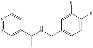 [(3,4-difluorophenyl)methyl][1-(pyridin-4-yl)ethyl]amine Struktur