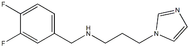 [(3,4-difluorophenyl)methyl][3-(1H-imidazol-1-yl)propyl]amine Struktur