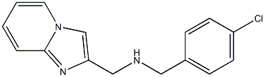 [(4-chlorophenyl)methyl]({imidazo[1,2-a]pyridin-2-ylmethyl})amine Struktur