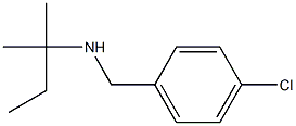 [(4-chlorophenyl)methyl](2-methylbutan-2-yl)amine Struktur