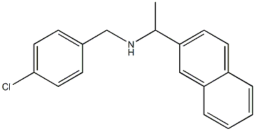 [(4-chlorophenyl)methyl][1-(naphthalen-2-yl)ethyl]amine Struktur