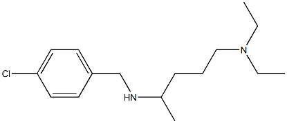 [(4-chlorophenyl)methyl][5-(diethylamino)pentan-2-yl]amine Struktur