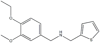 [(4-ethoxy-3-methoxyphenyl)methyl](thiophen-2-ylmethyl)amine Struktur