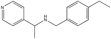 [(4-ethylphenyl)methyl][1-(pyridin-4-yl)ethyl]amine Struktur