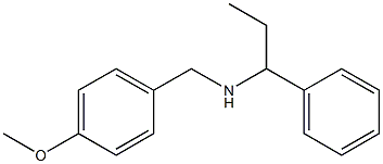 [(4-methoxyphenyl)methyl](1-phenylpropyl)amine Struktur