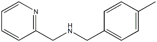 [(4-methylphenyl)methyl](pyridin-2-ylmethyl)amine Struktur