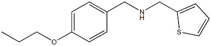 [(4-propoxyphenyl)methyl](thiophen-2-ylmethyl)amine Struktur