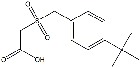 [(4-tert-butylbenzyl)sulfonyl]acetic acid Struktur