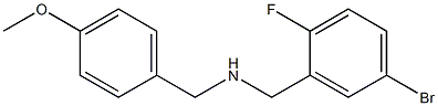 [(5-bromo-2-fluorophenyl)methyl][(4-methoxyphenyl)methyl]amine Struktur