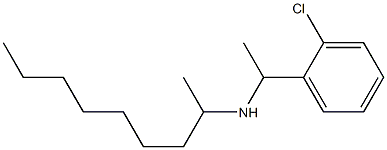 [1-(2-chlorophenyl)ethyl](nonan-2-yl)amine Struktur