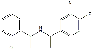 [1-(2-chlorophenyl)ethyl][1-(3,4-dichlorophenyl)ethyl]amine Struktur