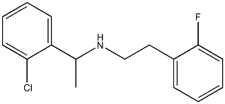 [1-(2-chlorophenyl)ethyl][2-(2-fluorophenyl)ethyl]amine Struktur