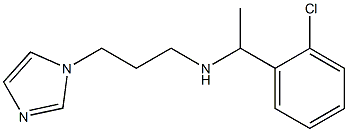 [1-(2-chlorophenyl)ethyl][3-(1H-imidazol-1-yl)propyl]amine Struktur