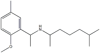 [1-(2-methoxy-5-methylphenyl)ethyl](6-methylheptan-2-yl)amine Struktur