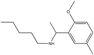 [1-(2-methoxy-5-methylphenyl)ethyl](pentyl)amine Struktur