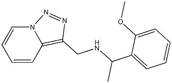 [1-(2-methoxyphenyl)ethyl]({[1,2,4]triazolo[3,4-a]pyridin-3-ylmethyl})amine Struktur