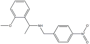 [1-(2-methoxyphenyl)ethyl][(4-nitrophenyl)methyl]amine Struktur