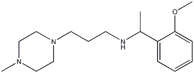 [1-(2-methoxyphenyl)ethyl][3-(4-methylpiperazin-1-yl)propyl]amine Struktur