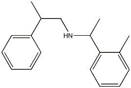 [1-(2-methylphenyl)ethyl](2-phenylpropyl)amine Struktur