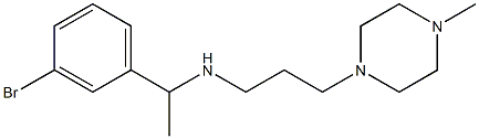 [1-(3-bromophenyl)ethyl][3-(4-methylpiperazin-1-yl)propyl]amine Struktur