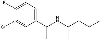 [1-(3-chloro-4-fluorophenyl)ethyl](pentan-2-yl)amine Struktur