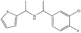 [1-(3-chloro-4-fluorophenyl)ethyl][1-(thiophen-2-yl)ethyl]amine Struktur