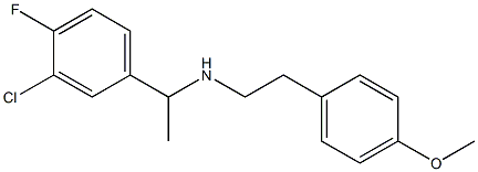 [1-(3-chloro-4-fluorophenyl)ethyl][2-(4-methoxyphenyl)ethyl]amine Struktur