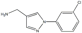 [1-(3-chlorophenyl)-1H-pyrazol-4-yl]methylamine Struktur