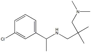 [1-(3-chlorophenyl)ethyl]({2-[(dimethylamino)methyl]-2-methylpropyl})amine Struktur