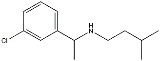 [1-(3-chlorophenyl)ethyl](3-methylbutyl)amine Struktur