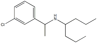 [1-(3-chlorophenyl)ethyl](heptan-4-yl)amine Struktur