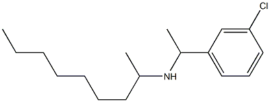 [1-(3-chlorophenyl)ethyl](nonan-2-yl)amine Struktur