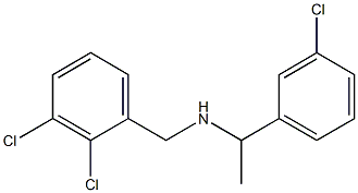 [1-(3-chlorophenyl)ethyl][(2,3-dichlorophenyl)methyl]amine Struktur