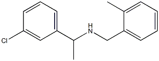 [1-(3-chlorophenyl)ethyl][(2-methylphenyl)methyl]amine Struktur