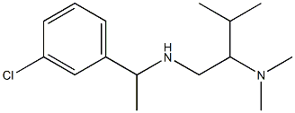 [1-(3-chlorophenyl)ethyl][2-(dimethylamino)-3-methylbutyl]amine Struktur