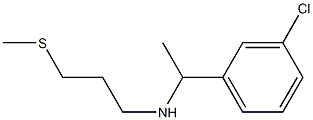 [1-(3-chlorophenyl)ethyl][3-(methylsulfanyl)propyl]amine Struktur